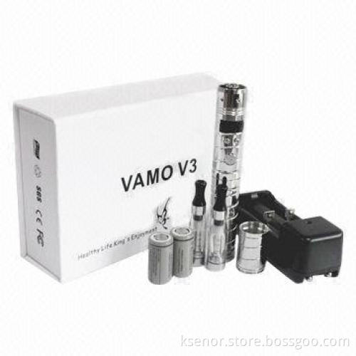 E-cigarette Starter Kit with 3.0 to 6.0V Working Voltage, 3-15W Output Power